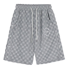 Karierte Shorts mit Kordelzug