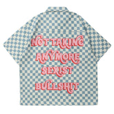 Plaid Full-print Short-sleeved Shirt