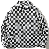 Wintermantel mit Karomuster