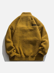 Sherpa-Wintermantel mit Taschendesign