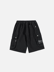Shorts mit Patchwork-Taschen