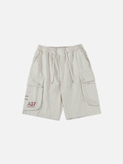 Shorts mit Patchwork-Taschen