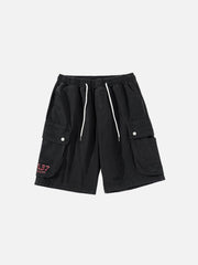 Shorts mit Patchwork-Taschen