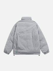 Wintermantel mit Taschen und Klappe