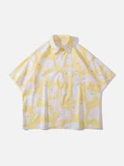 Polar Bear Print Short Sleeve Shirt