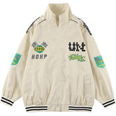 Print Stitching Winter Coat