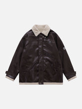 Einfarbiger PU-Rennwintermantel