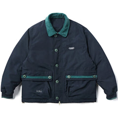 Pufferjacke mit Nähten in reinen Farben