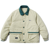 Pufferjacke mit Nähten in reinen Farben