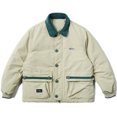 Pufferjacke mit Nähten in reinen Farben