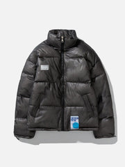 Transparenter PVC-Wintermantel