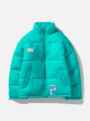 Transparenter PVC-Wintermantel