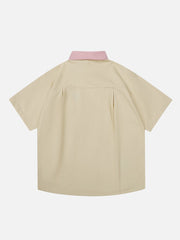 Rabbit Print Short Sleeve Shirt