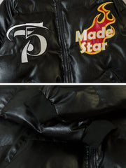 Racing Flame PU-Wintermantel