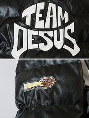 Racing Flame PU-Wintermantel