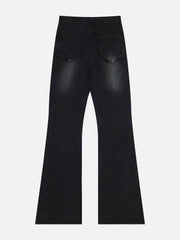 Schlagjeans mit rauer Kante