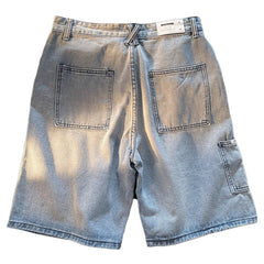 Cargo-Jeansshorts mit Seitentaschen