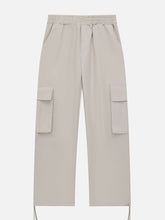 Pantalon cargo à cordon de serrage et poche latérale