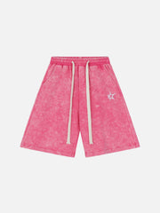 Side Stripe Washed Shorts