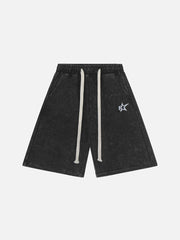 Side Stripe Washed Shorts