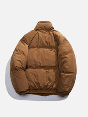 Schlichter Wintermantel mit Bären-Print