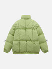 Schlichter Wintermantel mit Kordelzug