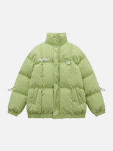 Schlichter Wintermantel mit Kordelzug