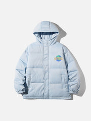 Wintermantel mit einfachem Erddruck