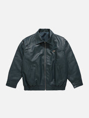Skull Embroidery Winter Coat