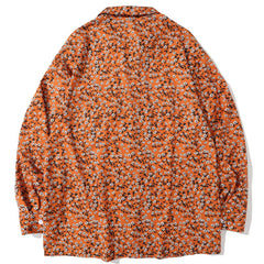 Small Floral Print Long-sleeved Shirt