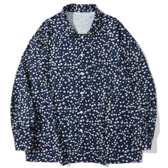Small Floral Print Long-sleeved Shirt