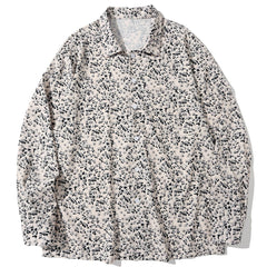Small Floral Print Long-sleeved Shirt