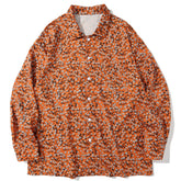 Small Floral Print Long-sleeved Shirt
