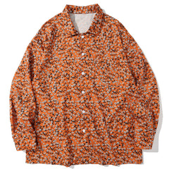 Small Floral Print Long-sleeved Shirt