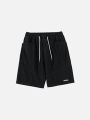 Solid Color Drawstring Shorts