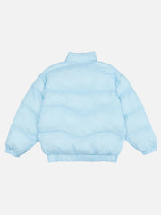 Einfarbiger leuchtender Wintermantel