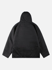 Einfarbiger Wintermantel