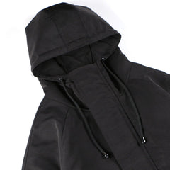 Einfarbiger Wintermantel