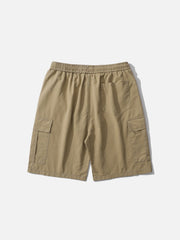 Solid Discreet Side Pockets Shorts