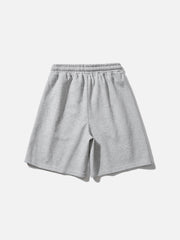 Solid Drawstring Shorts