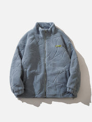 Wintermantel aus Wildleder in Uni