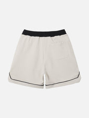 Splicing Drawstring Shorts