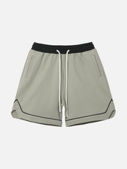 Splicing Drawstring Shorts