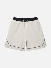 Splicing Drawstring Shorts