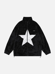 Star Patchwork Winter Coat