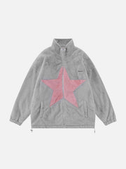Star Patchwork Winter Coat