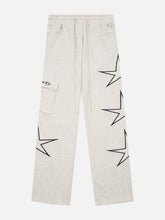 Pantalon de survêtement à imprimé étoiles