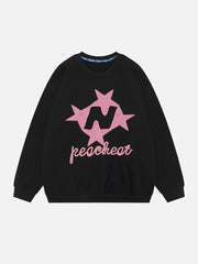 Star Terry Embroidered Sweatshirt