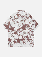 Stars Print Short Sleeve Shirts