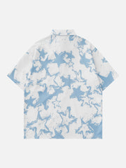 Stars Print Short Sleeve Shirts